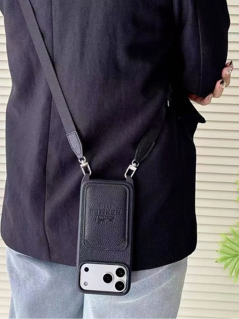FASHION Apple iPhone Phone Case With Card Holder and Lanyard